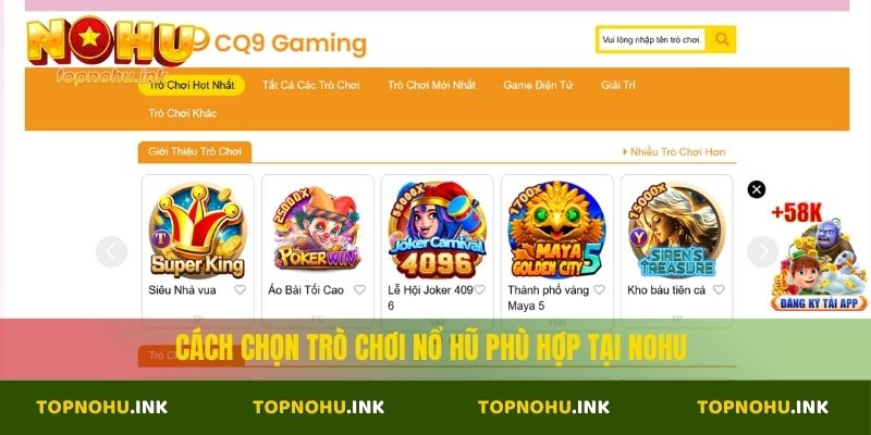 Cách chọn trò chơi nổ hũ phù hợp tại NOHU