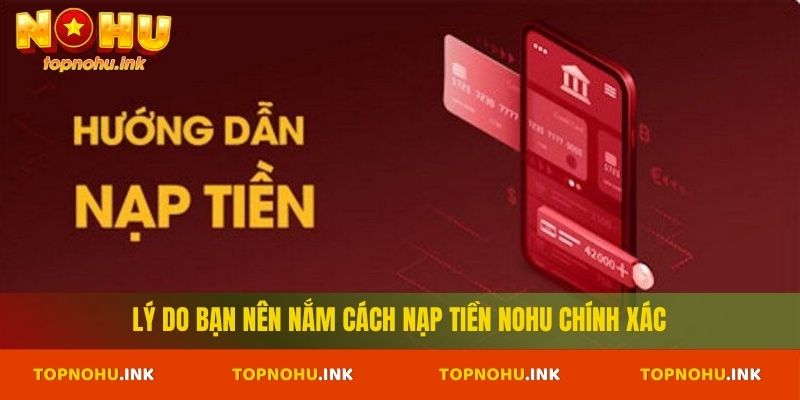 Lý do bạn nên nắm cách nạp tiền Nohu chính xác